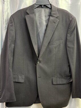 Joseph & Feiss Gray Strip Blazer